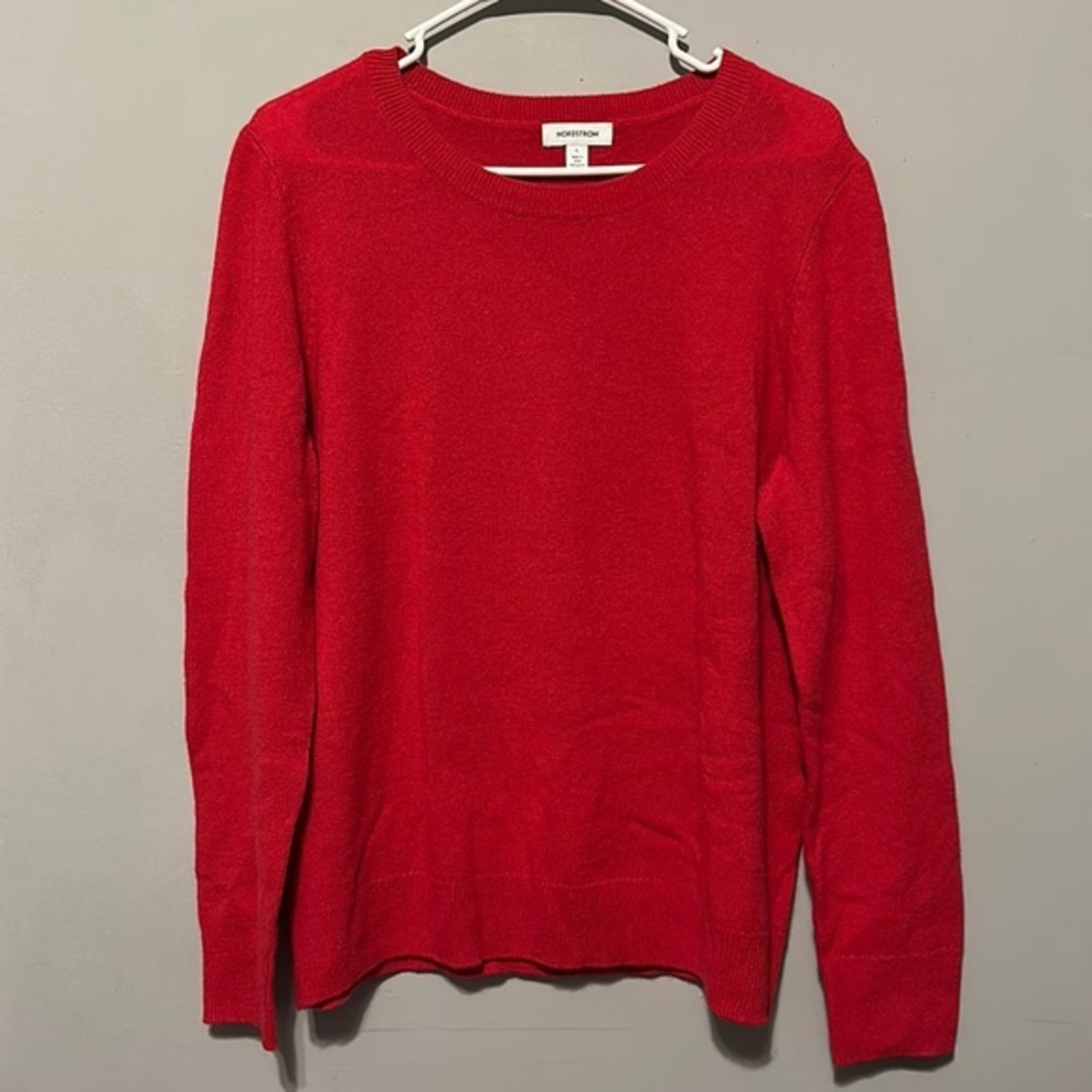 Nordstrom red‎ sweater